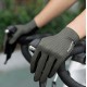 Rockbros Breathable Full Finger Cycling Gloves, Size: L - Gray
