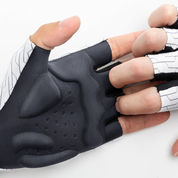 Rockbros MTB cycling gloves size: S - white and black