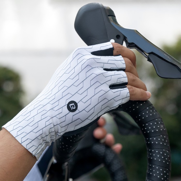 Rockbros Road Cycling Gloves Size: M - Black and White