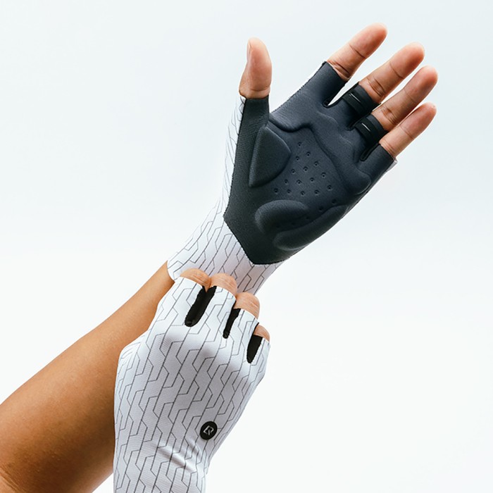 Rockbros Road Cycling Gloves Size: S - Black and White