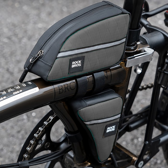 Rockbros Triangle Bike Frame Bag 0.8l - Brown