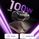 CC03 2-port PD100W car charger - black