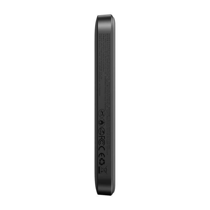 Powerbank Joyroom JR-W020 Mini 5000mAh USB-A USB-C inductive 20W - black + USB-C / USB-C cable
