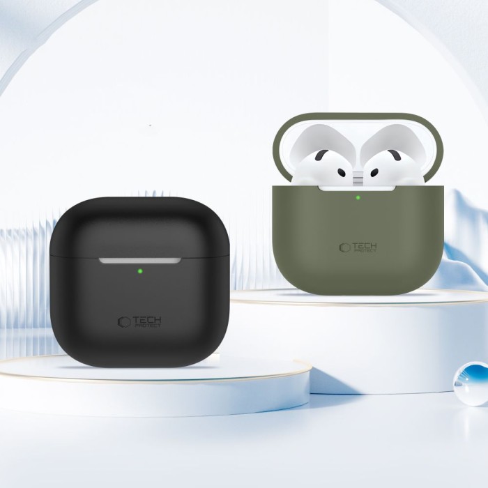 Tech-Protect Silicone Case for Apple AirPods 4 - Black