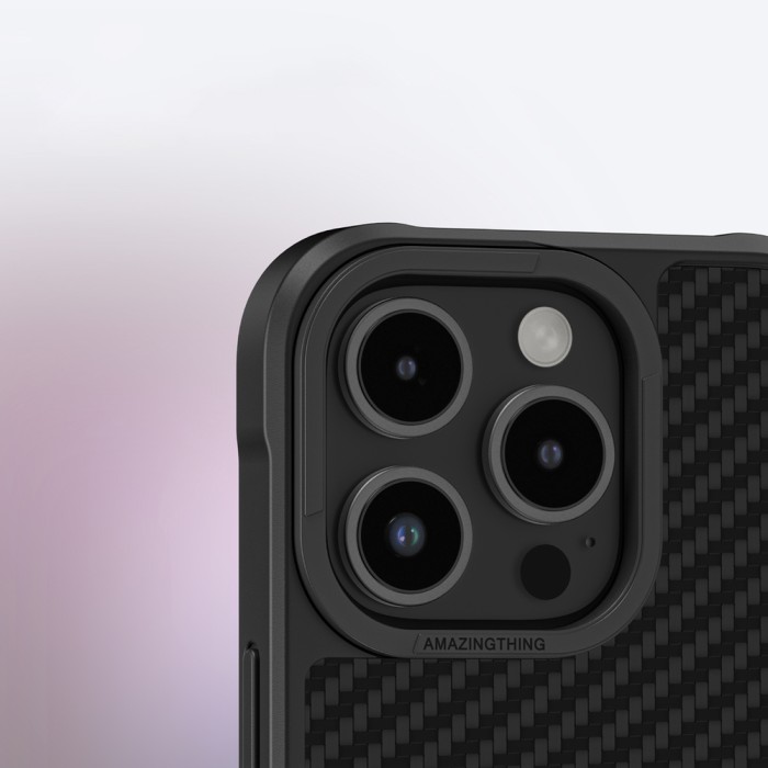 AmazingThing Titan Max Case with 1500D Aramid Fibers for iPhone 16 Pro Max - Black