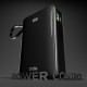 Powerbank SBS 20000 mAh 20W with built-in USB-C cable and digital display - black