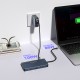 USB-C Hub 14 in 1 Wozinsky WDS03Y5S Multifunctional, Aluminum, for 3 Monitors, with 15 cm Cable - Gray