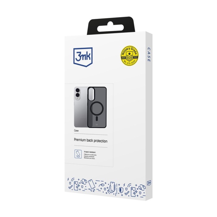 3mk Smoke MagCase Samsung Galaxy S25 Edge - Black