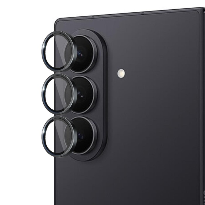 3mk Lens Protection Pro Camera Lens Glass for Samsung Galaxy Z Fold 7 - Black