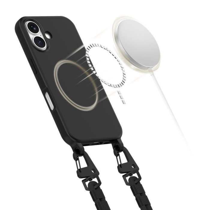 Tech-Protect MagNecklace MagSafe iPhone 16 Case - Black