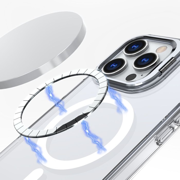 Tech-Protect MagStand MagSafe iPhone 16 Case - Clear