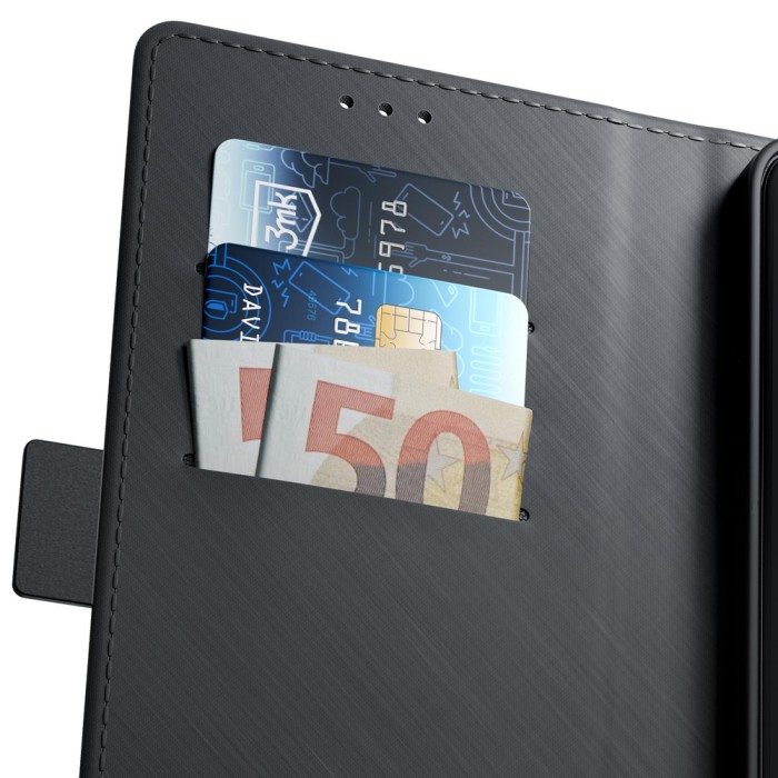 3mk Wallet Case for iPhone 17 - Black