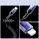 Joyroom S-A43 Crystal-Clear Series 30W USB-C - Lightning spiral cable 1.5m - black