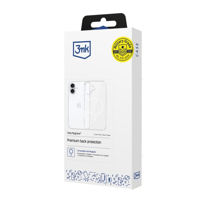 3mk Clear MagCase for Apple iPhone 17 - transparent