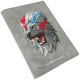 Nimmy Raptor Lion Passport/Wallet Case - Gray