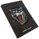 Nimmy Raptor Wolf Passport/Wallet Case - Brown