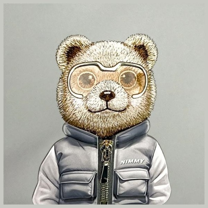 Nimmy Crossbody Cool&amp;amp;Cute 2.0 Bear Shoulder Bag - Gray