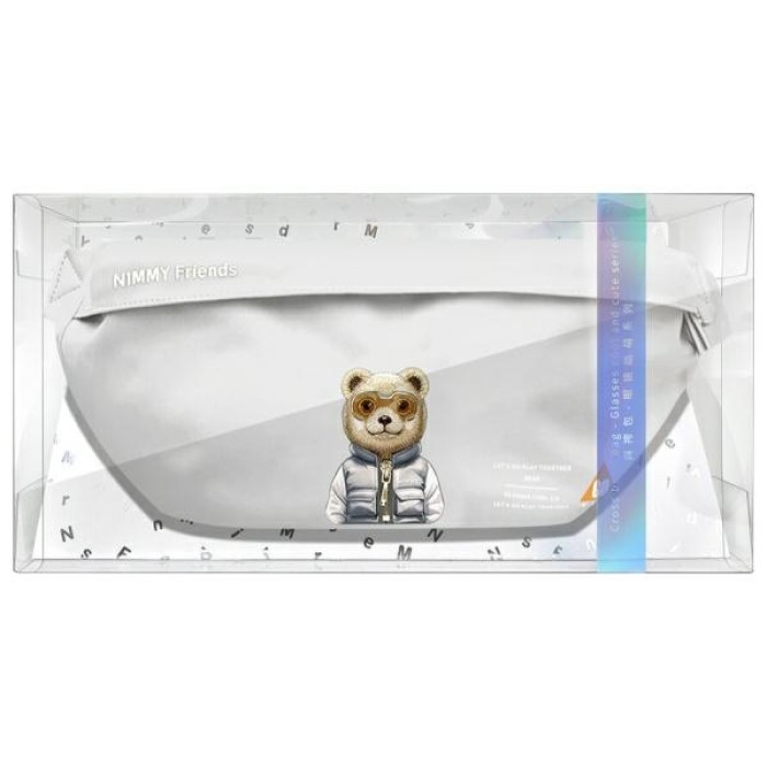 Nimmy Crossbody Cool&amp;amp;Cute 2.0 Bear Shoulder Bag - Gray