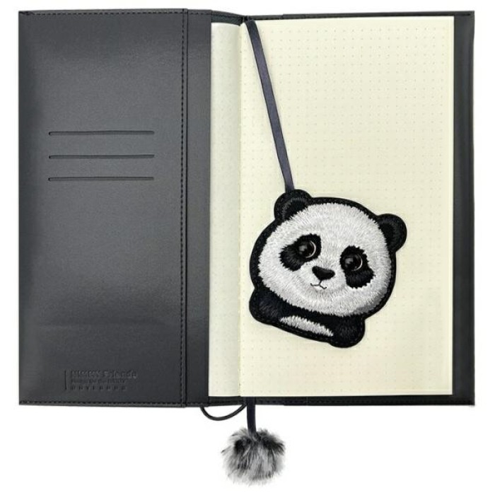 Nimmy Big Eyed Pet 2.0 Panda 2-in-1 Notebook + Pen Set - Black