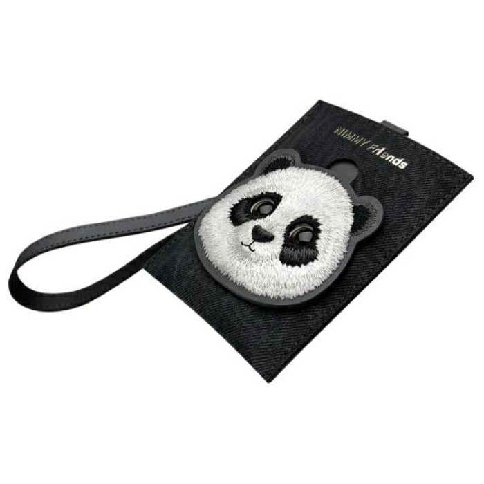 Nimmy Big Eyed Pet 2.0 Panda 3-in-1 Phone Bag + Wallet + Tracker Case - Black