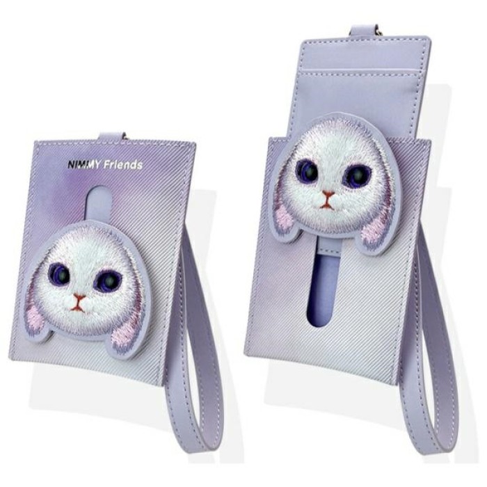 Nimmy Big Eyed Pet 2.0 Rabbit 3-in-1 Phone Bag + Wallet + Tracker Case - Purple