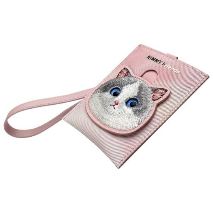 Nimmy Big Eyed Pet 2.0 Cat 3-in-1 Phone Bag + Wallet + Tracker Case - Pink