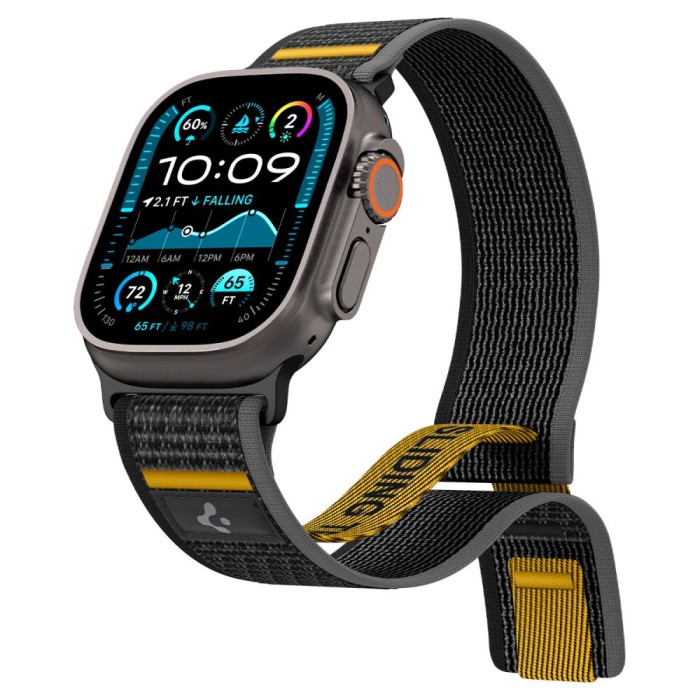 Spigen Athlex Air Strap for Apple Watch 44 / 45 / 46 / 49 mm - Black