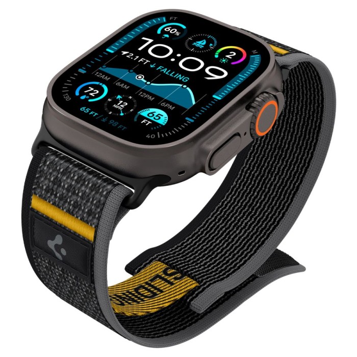 Spigen Athlex Air Strap for Apple Watch 44 / 45 / 46 / 49 mm - Black