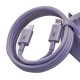 USB-C fast charging / data transfer cable - Lightning PD 20W 1m Baseus Superior Series - purple