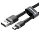 Baseus Cafule Cable CAMKLF-AG1 USB-A / micro USB 2.4A 0.5 m - black-gray
