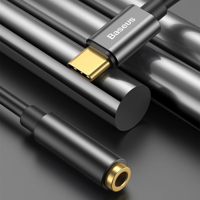 Baseus L54 adapter for USB-C headphones / mini jack 3.5mm DAC 24 bit 48 KHz - black