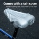 Rockbros LF044R saddle cover + rain cover - black and red