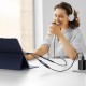 Joyroom SY-C02 2in1 DAC adapter USB-C to USB-C / 3.5 mm mini jack - black