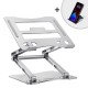 Wozinsky WRS-CPY75DSS Aluminum Laptop and Tablet Stand + Free Smartphone Stand - Silver