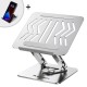Wozinsky WRS-CPY84SS Aluminum Laptop and Tablet Stand + Free Smartphone Stand - Silver