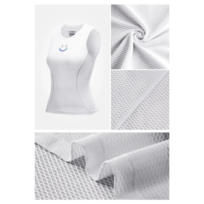 Rockbros YDBX001 Women's Quick-Dry Sleeveless Cycling Jersey M/L - White