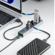 Orico CL7U-U3 hub 7x USB-A 3.0 + USB-C 5V/3A 1m - gray