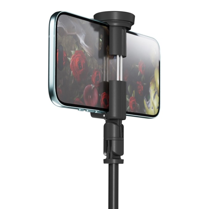 Selfie stick Wozinsky WRZP1 with automatically extendable legs, tripod function, 1.7m - black