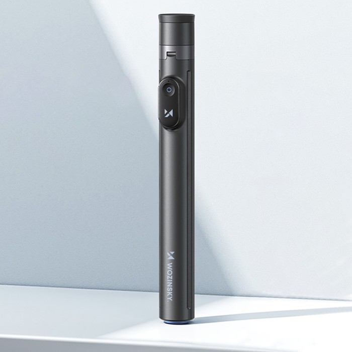 Selfie stick Wozinsky WRZP1 with automatically extendable legs, tripod function, 1.7m - black