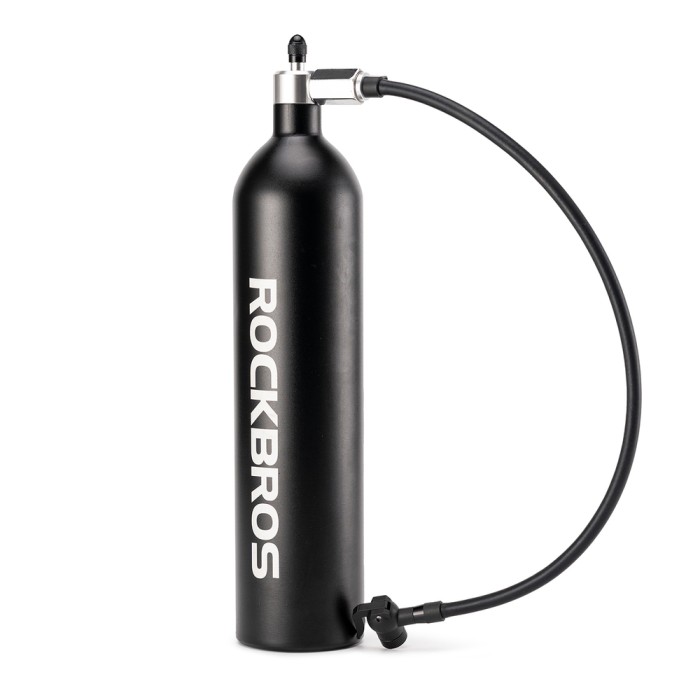 Rockbros Tubeless Tire Inflator 200 PSI 1.2l - Black
