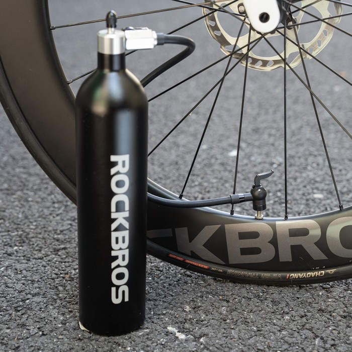 Rockbros Tubeless Tire Inflator 200 PSI 1.2l - Black
