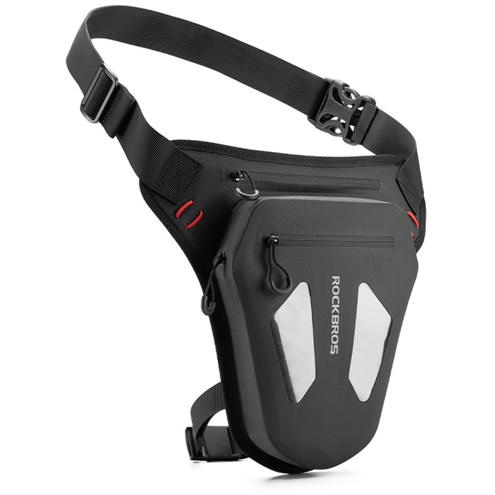 Rockbros Motorcycle Bag for Leg, Thigh, Waist, Shoulder - Black