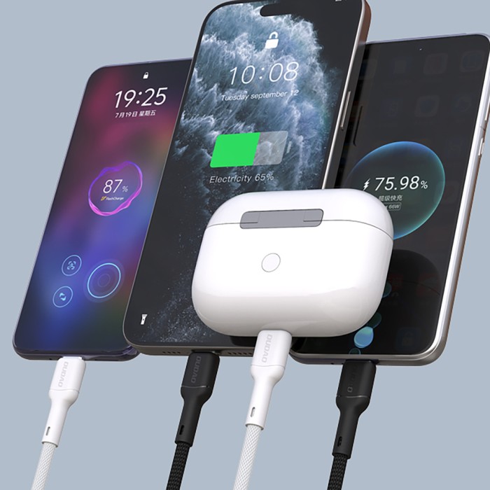Dudao L9C 65W USB-C - USB-C Cable 1m - White