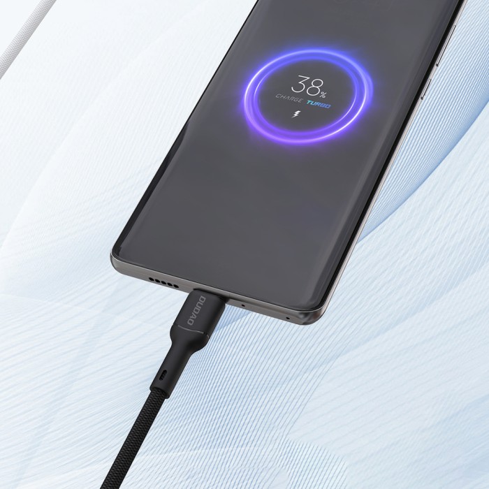 Dudao L9T 5A USB-A - USB-C Cable 1m - Black