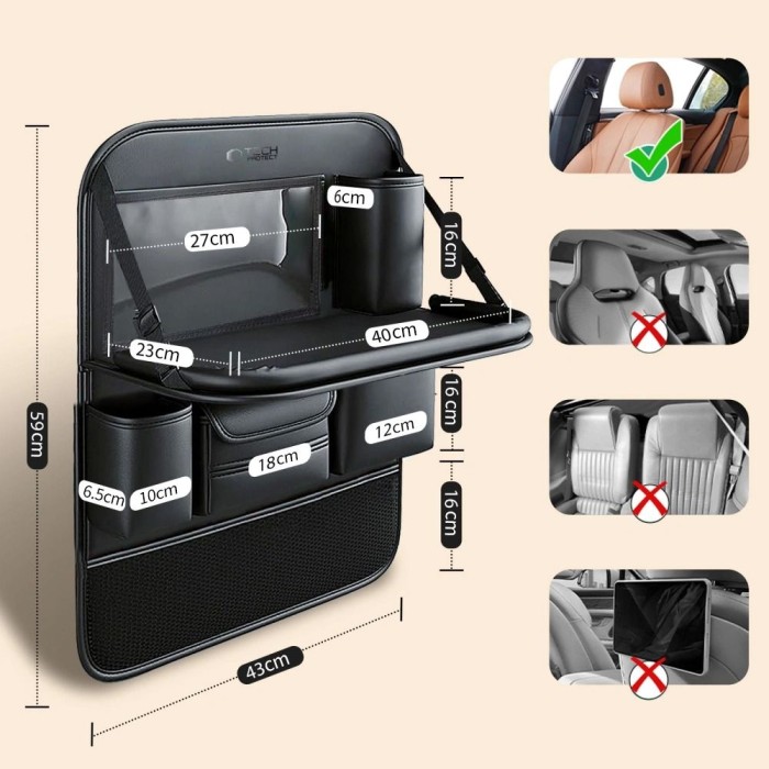 Tech-Protect UCA100 Car Organizer - Black