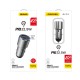 Dudao USB / USB Car Charger Type C Power Delivery Quick Charge 22.5 W Gray (R4PQ)