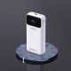 Dudao K15Pro Power Bank 20000mAh 22.5W PD USB-C / USB-A / Built-in Lightning and USB-C Cables - White