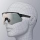 Rockbros Polarized Cycling Glasses with UV Protection and Corrective Insert - Gray