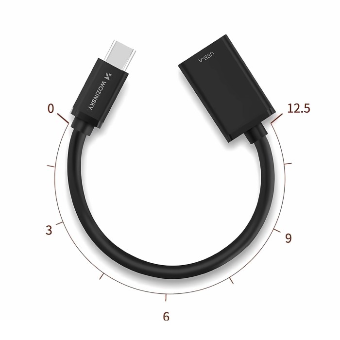 Wozinsky WOTGY1S USB-C 3.0 (male) - USB-A 3.0 (female) OTG Adapter - Black