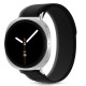 Tech-Protect Nylon Stripe Strap for Samsung Galaxy Watch 40/44/46 mm - Black and Orange